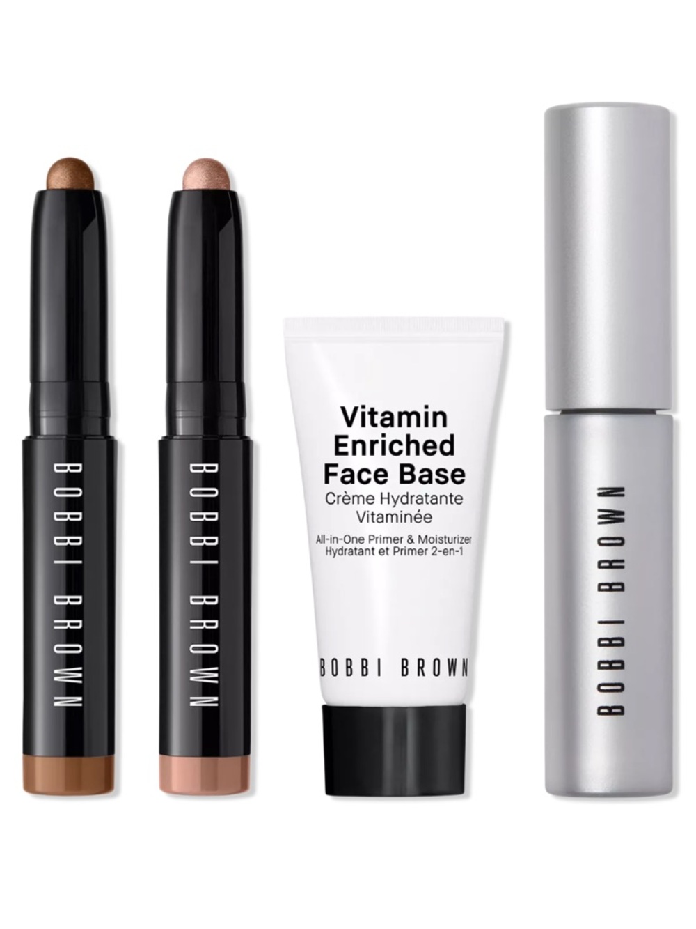 ✨NEW BOBBI BROWN 4 PIECE CREAM EYESHADOW, MASCARA, & PRIMER/MOISTURIZER SET✨
